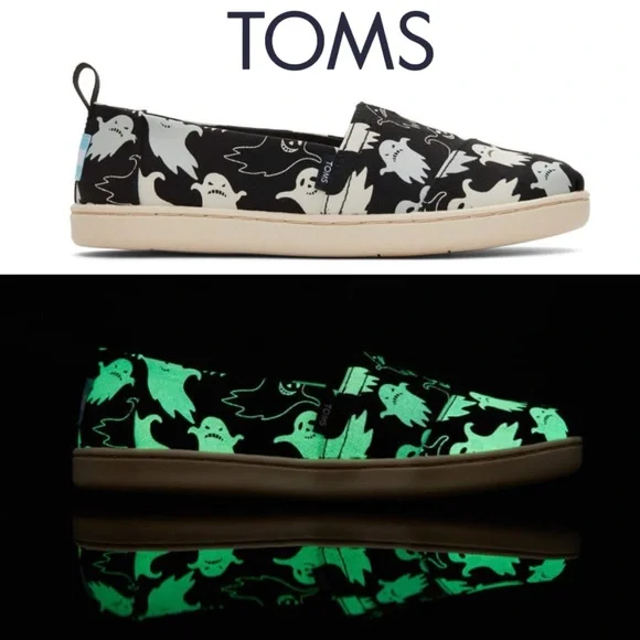 Toms Shoes Toms Alpargatas Ghost Print Pattern Glow In The